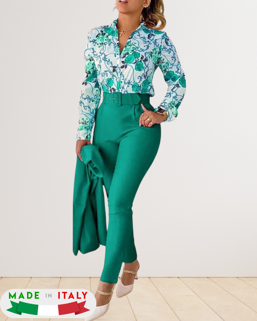 AMIRA BOUTIQUE™ - COMPLETO MARI' (PANTALONI + CAMICIA)