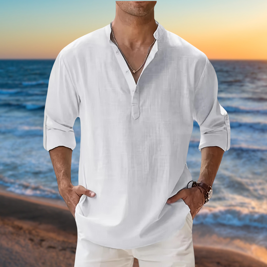 AMIRA BOUTIQUE™ - CAMICIA IN LINO 100% MADE IN ITALY