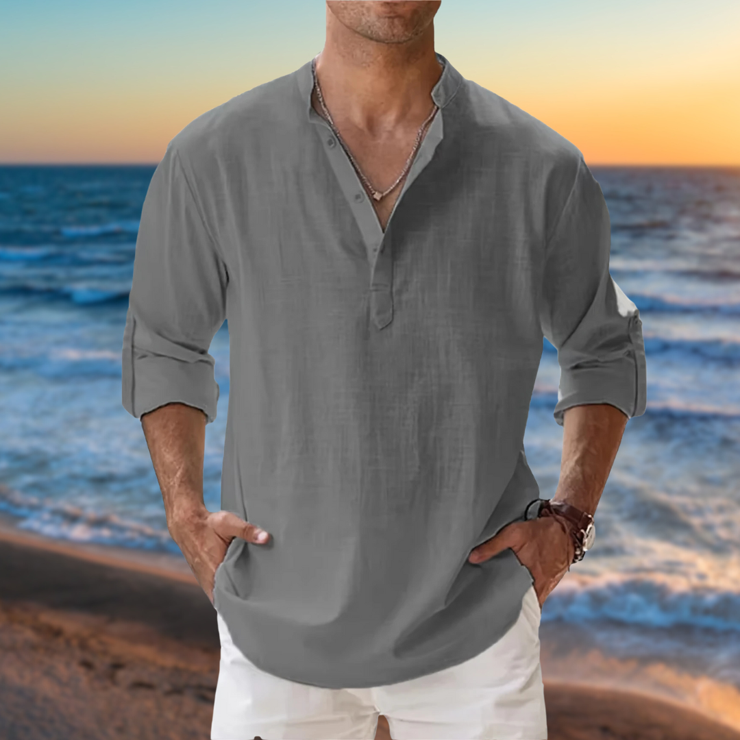 AMIRA BOUTIQUE™ - CAMICIA IN LINO 100% MADE IN ITALY