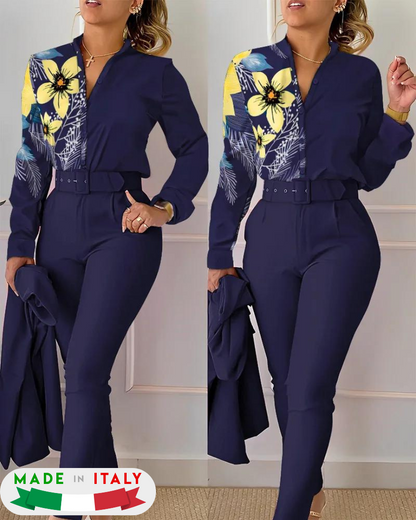 AMIRA BOUTIQUE™ - COMPLETO MARI' (PANTALONE + CAMICIA)