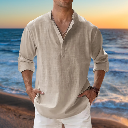 AMIRA BOUTIQUE™ - CAMICIA IN LINO 100% MADE IN ITALY
