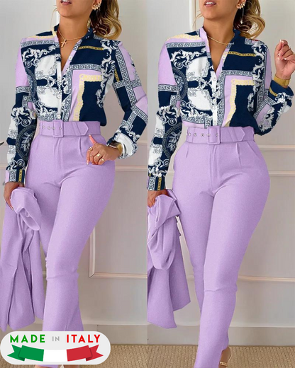 AMIRA BOUTIQUE™ - COMPLETO MARI' (PANTALONE + CAMICIA)