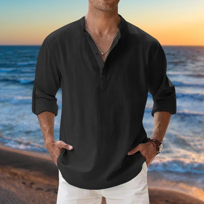 AMIRA BOUTIQUE™ - CAMICIA IN LINO 100% MADE IN ITALY